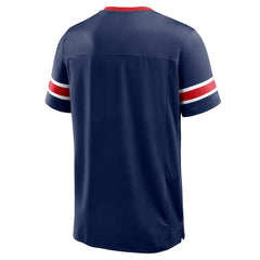 New England Patriots Hometown Premium Hashmark V-Neck T-Shirt | NFL Discount