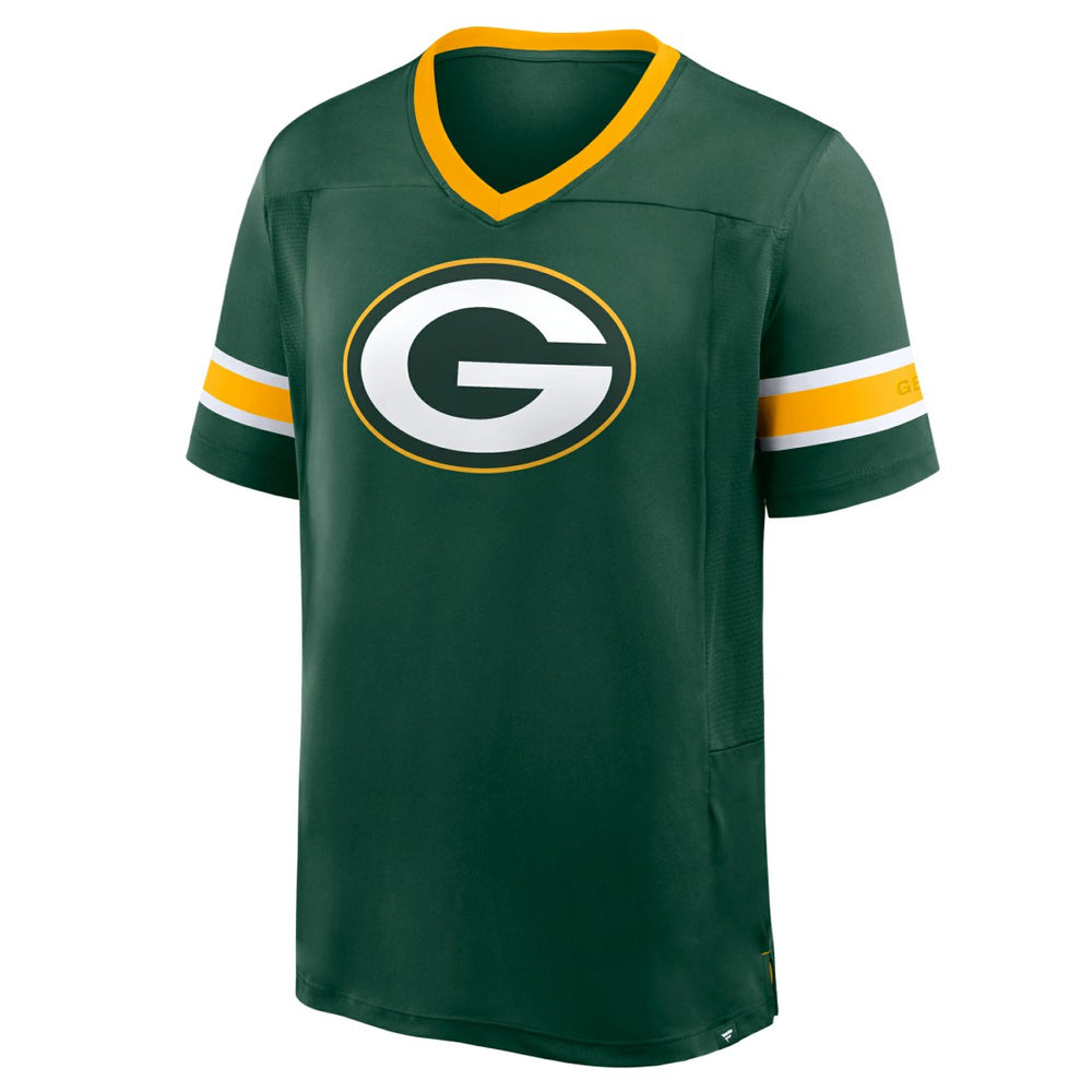 Green Bay Packers Hometown Premium Hashmark V-Neck T-Shirt | NFL Outlet