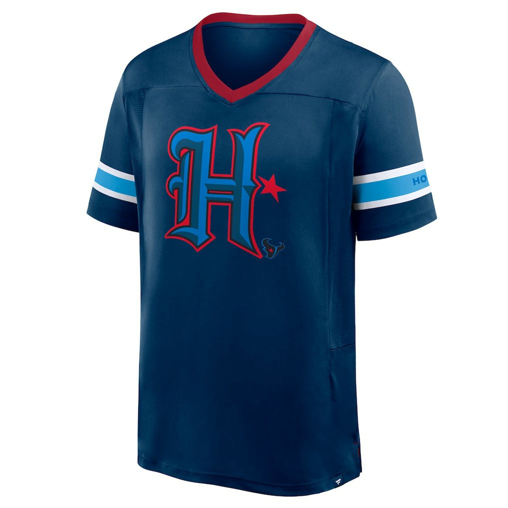 Houston Texans Redzone Hashmark V-Neck T-Shirt | NFL Discount