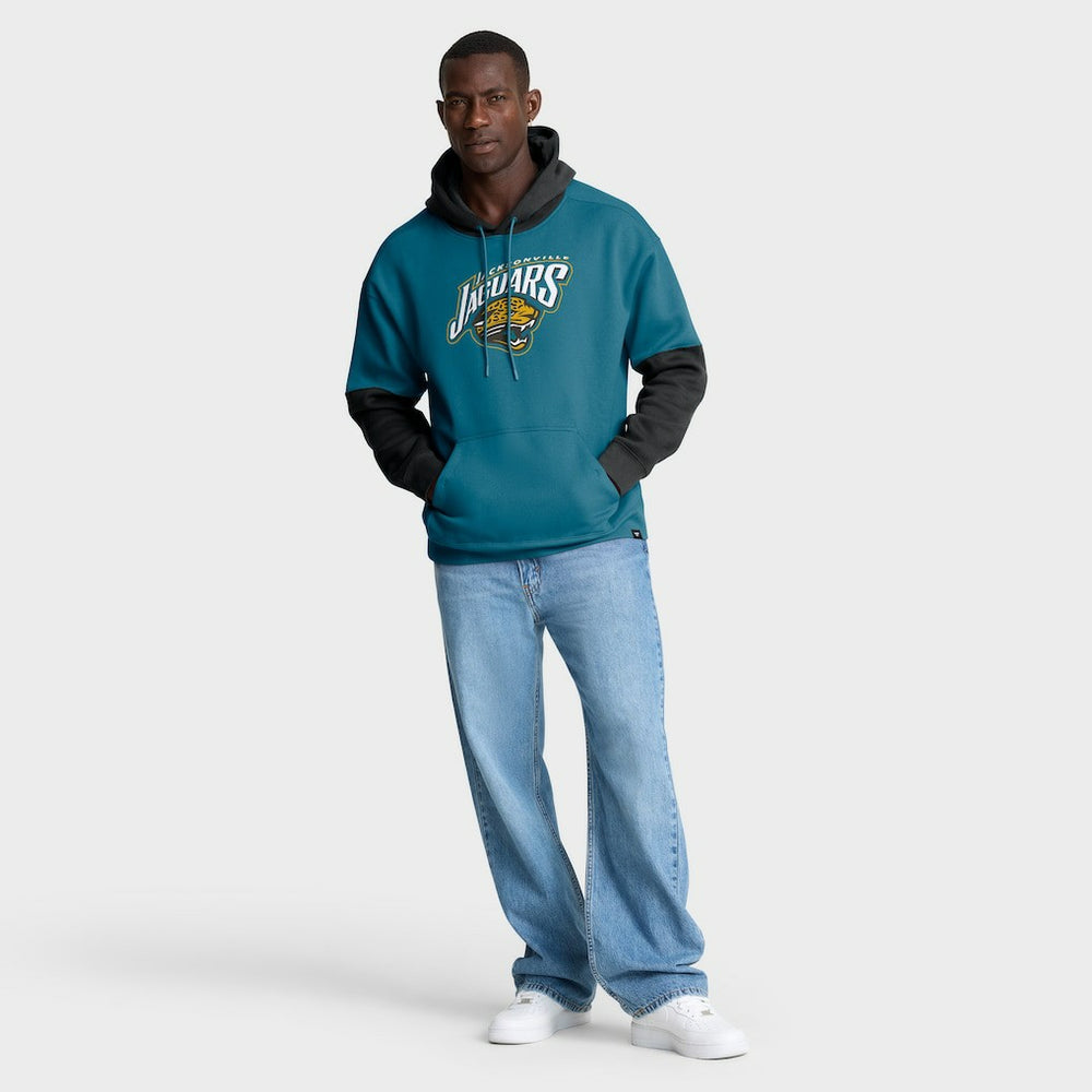 Jacksonville Jaguars Helmet Retro Pullover Hoodie | NFL New