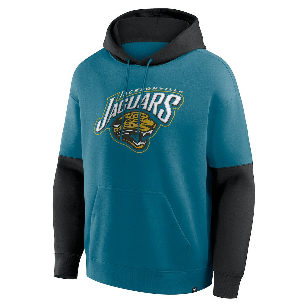 Jacksonville Jaguars Helmet Retro Pullover Hoodie | NFL New