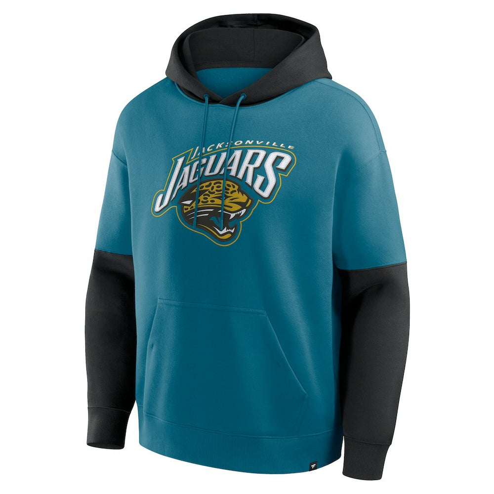 Jacksonville Jaguars Helmet Retro Pullover Hoodie | NFL New