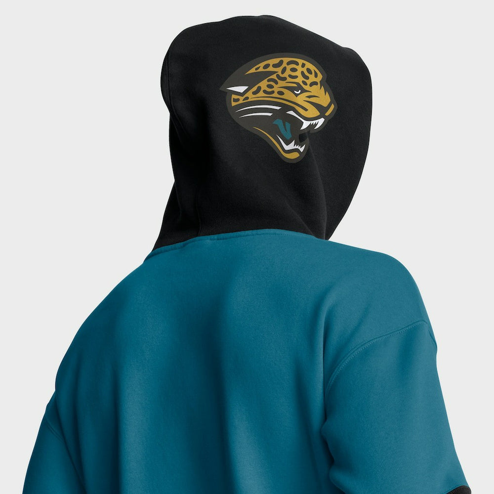 Jacksonville Jaguars Helmet Retro Pullover Hoodie | NFL New