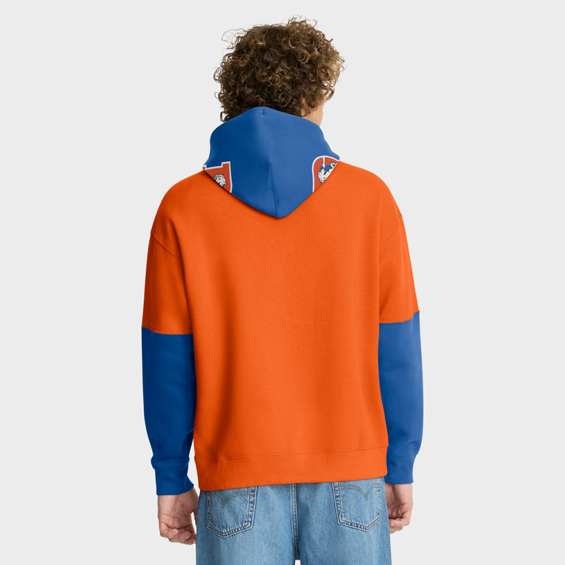 Denver Broncos Helmet Retro Pullover Hoodie | NFL New