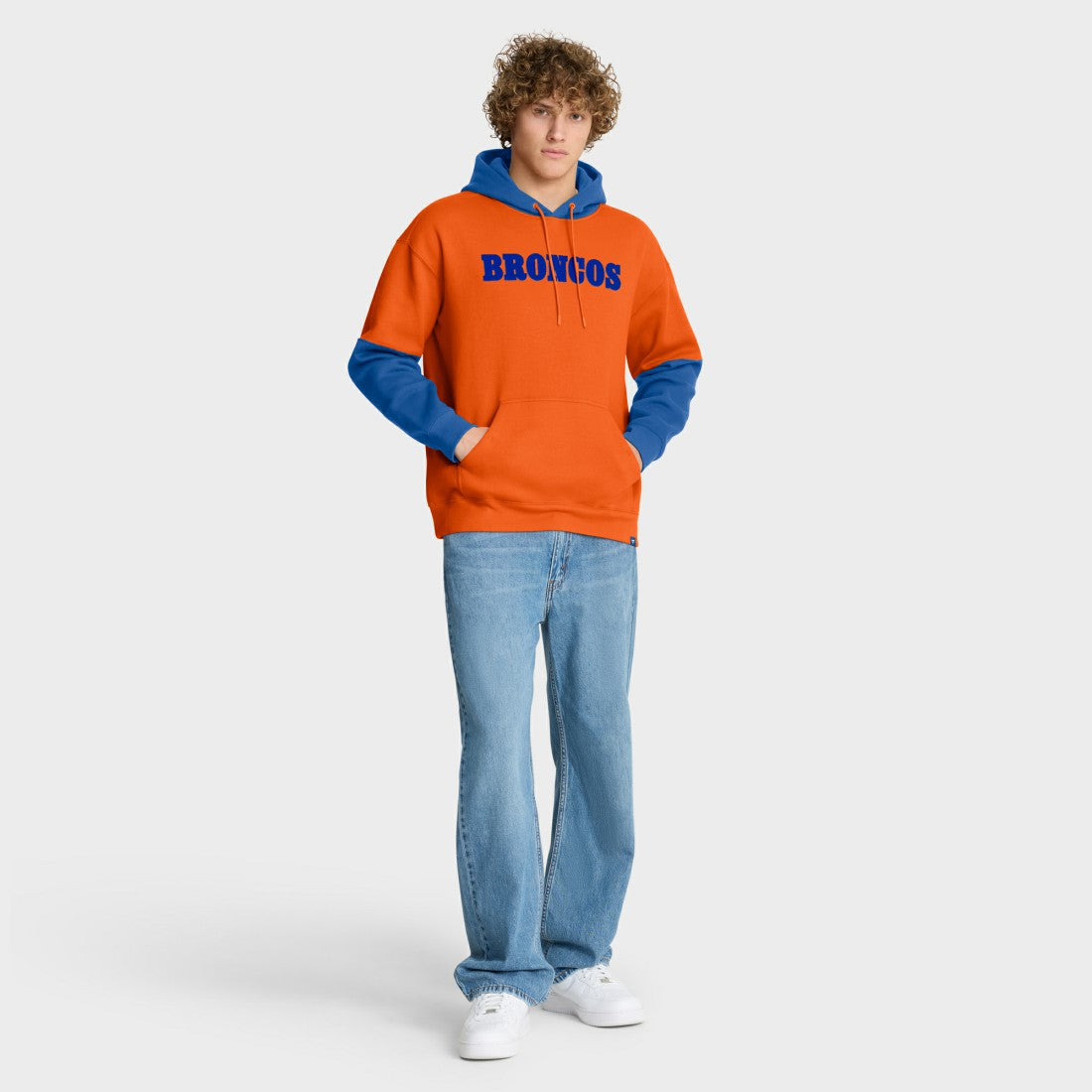 Denver Broncos Helmet Retro Pullover Hoodie | NFL New
