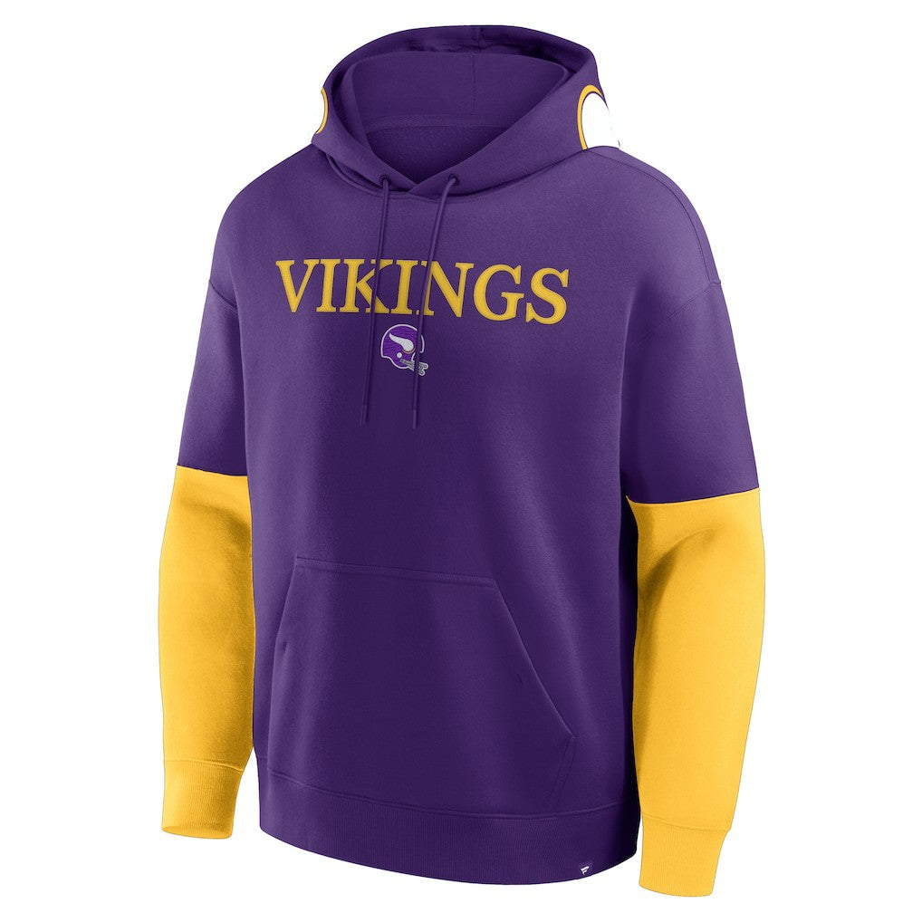 Minnesota Vikings Helmet Retro Pullover Hoodie | NFL Discount