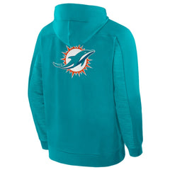 Miami Dolphins Checkdown Pass Full-Zip Hoodie | NFL Hot