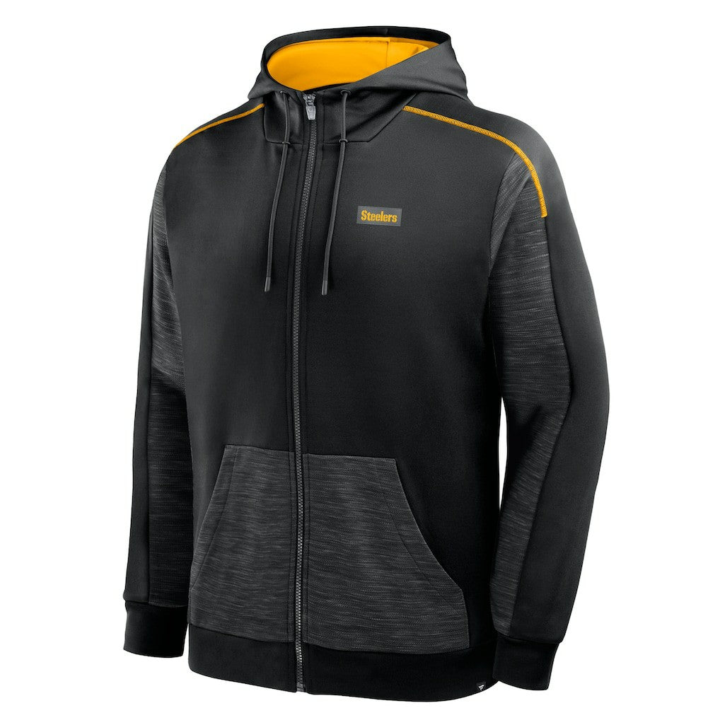 Pittsburgh Steelers Checkdown Pass Full-Zip Hoodie | NFL Discount
