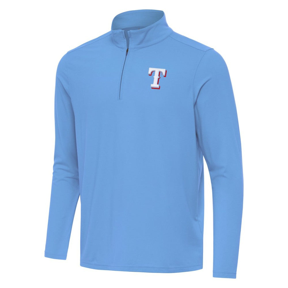 Texas Rangers Antigua Intent Quarter-Zip Top - MLB Tops