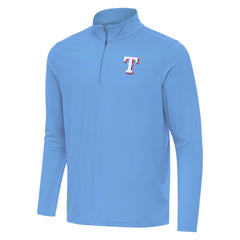 Texas Rangers Antigua Intent Quarter-Zip Top - MLB Tops