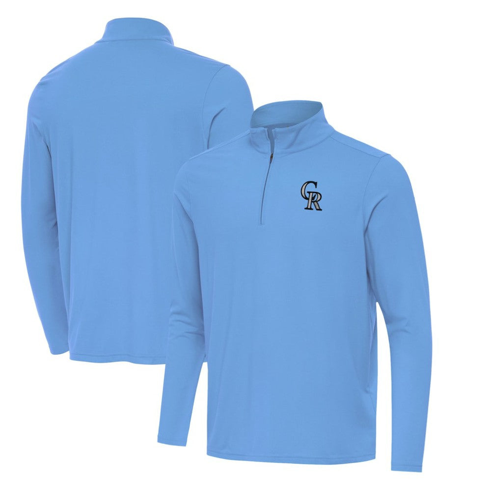 Colorado Rockies Antigua Intent Quarter-Zip Top - MLB Tops