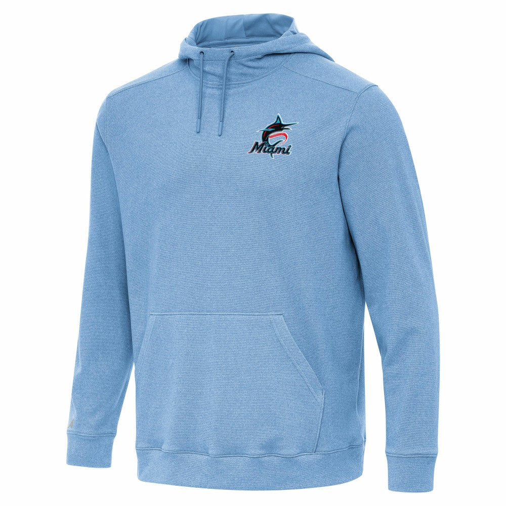 Miami Marlins Antigua Cloud Pullover Hoodie - MLB Hoodies