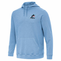 Miami Marlins Antigua Cloud Pullover Hoodie - MLB Hoodies