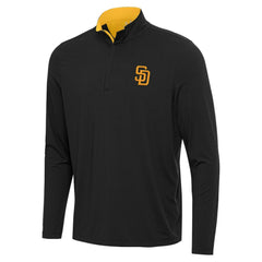 San Diego Padres Antigua Content Quarter-Zip Top - MLB Tops