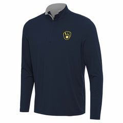 Milwaukee Brewers Antigua Content Quarter-Zip Top - MLB Tops