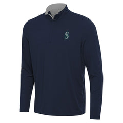 Seattle Mariners Antigua Content Quarter-Zip Top - MLB Tops