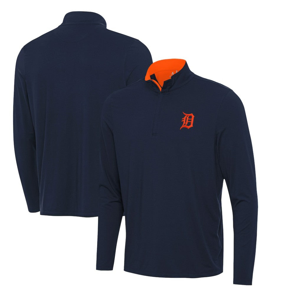 Detroit Tigers Antigua Content Quarter-Zip Top - MLB Tops