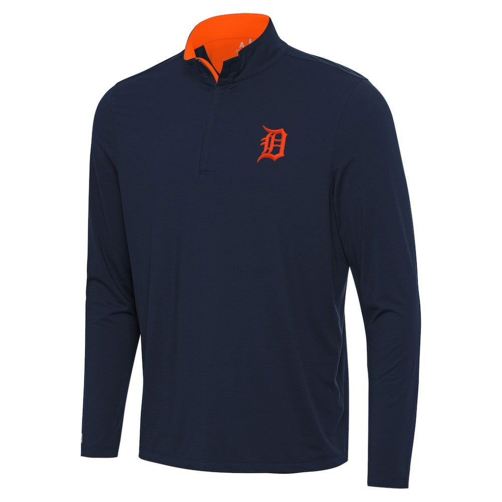 Detroit Tigers Antigua Content Quarter-Zip Top - MLB Tops