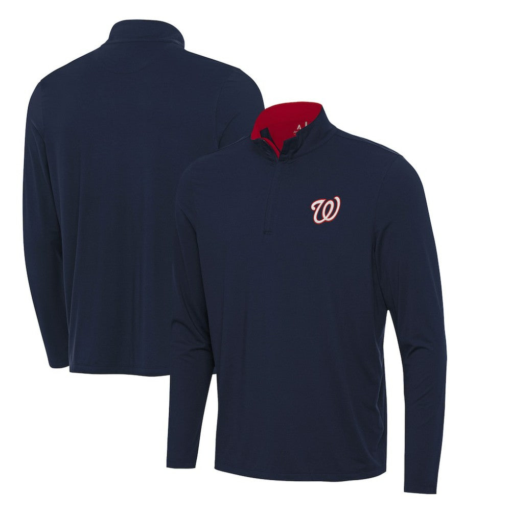 Washington Nationals Antigua Content Quarter-Zip Top - MLB Tops