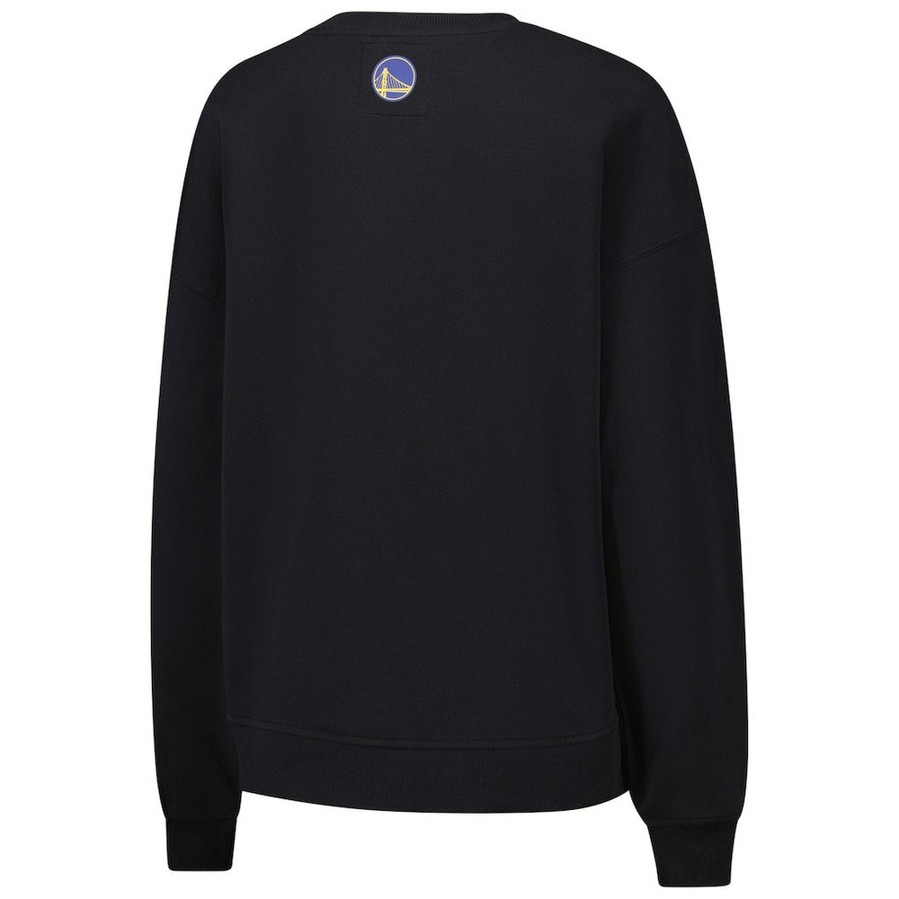 Black Golden State Warriors Terez Women's Gemstone Logo Pullover Sweatshirt sale | NBA