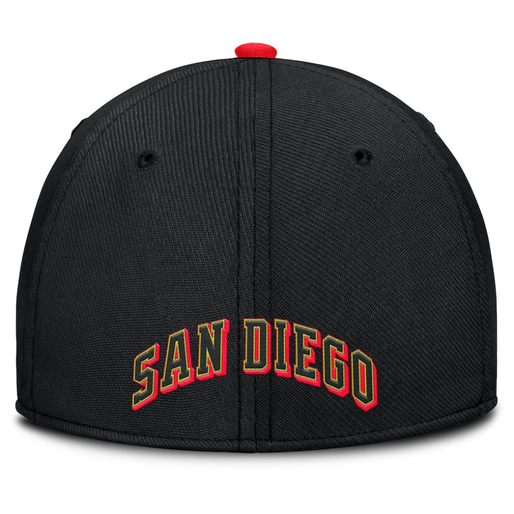 San Diego Padres Nike Neon 90s Rise SwooshFlex Hat - MLB Hats