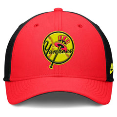 New York Yankees Nike Neon 90s Rise SwooshFlex Hat - MLB Hats