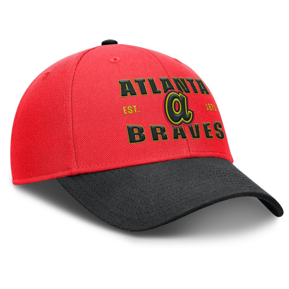 Atlanta Braves Nike Neon 90s Rise Adjustable Hat - MLB Hats