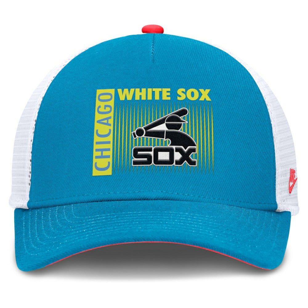 Chicago White Sox Nike Neon 90s Rise Structured Performance Adjustable Trucker Hat - MLB Hats