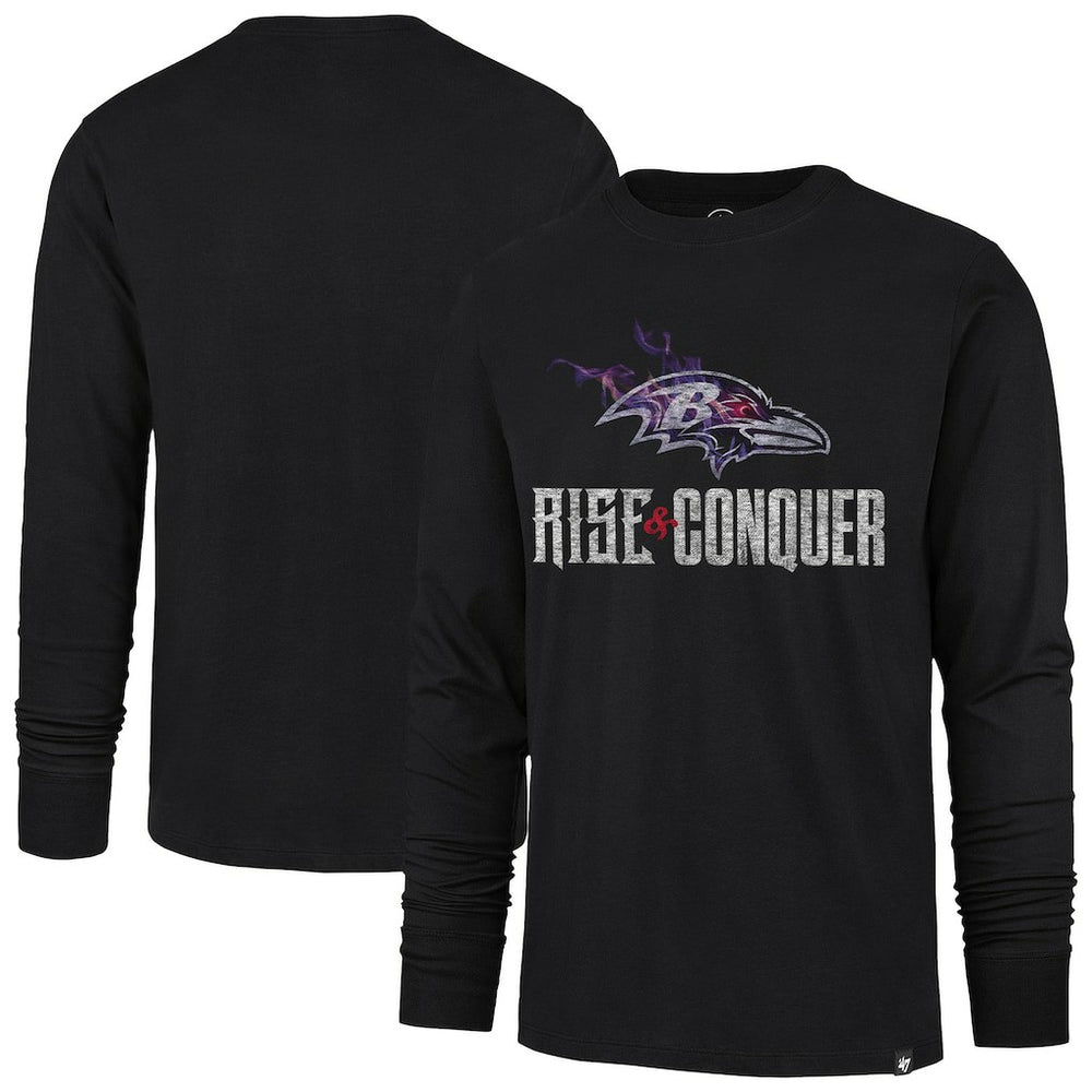 Baltimore Ravens '47 Rise and Conquer Franklin Long Sleeve T-Shirt | NFL Online