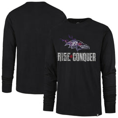 Baltimore Ravens '47 Rise and Conquer Franklin Long Sleeve T-Shirt | NFL Online