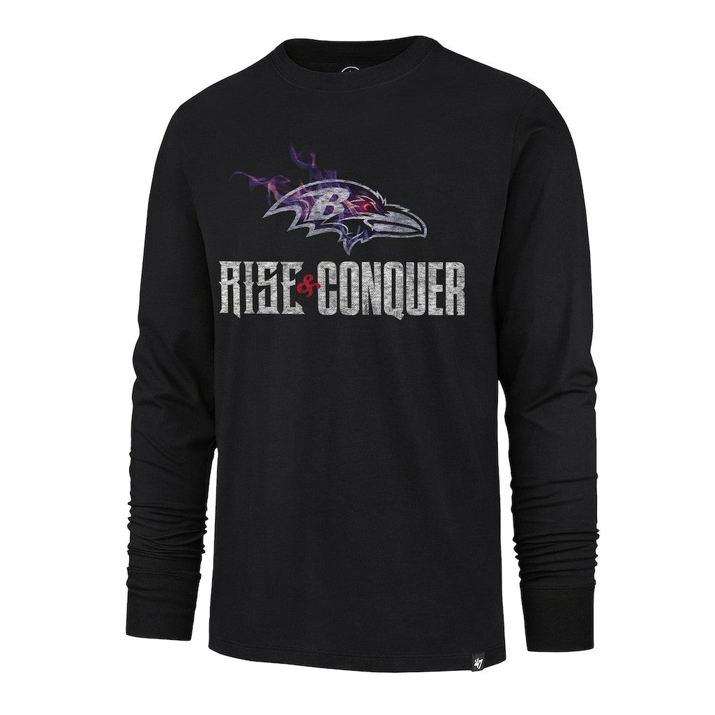 Baltimore Ravens '47 Rise and Conquer Franklin Long Sleeve T-Shirt | NFL Online