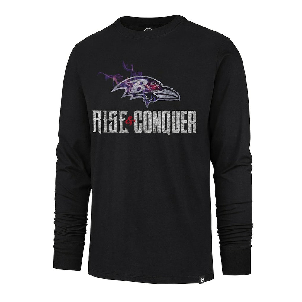 Baltimore Ravens '47 Rise and Conquer Franklin Long Sleeve T-Shirt | NFL Online