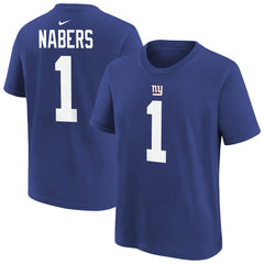 New York Giants Malik Nabers  Player Name & Number T-Shirt | NFL New
