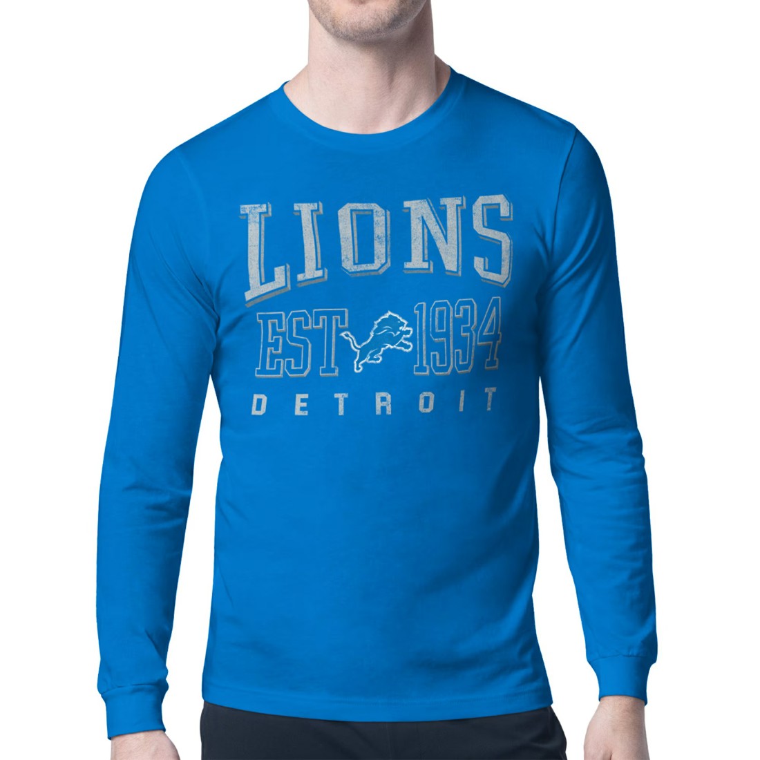 Detroit Lions Starter Retro Team Logo Long Sleeve T-Shirt | NFL Near me