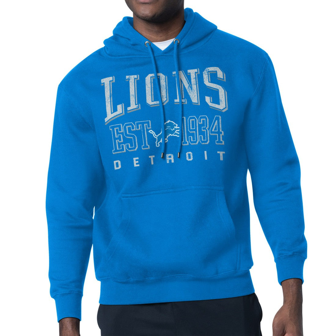 Detroit Lions Starter Retro Team Logo Pullover Hoodie | NFL New
