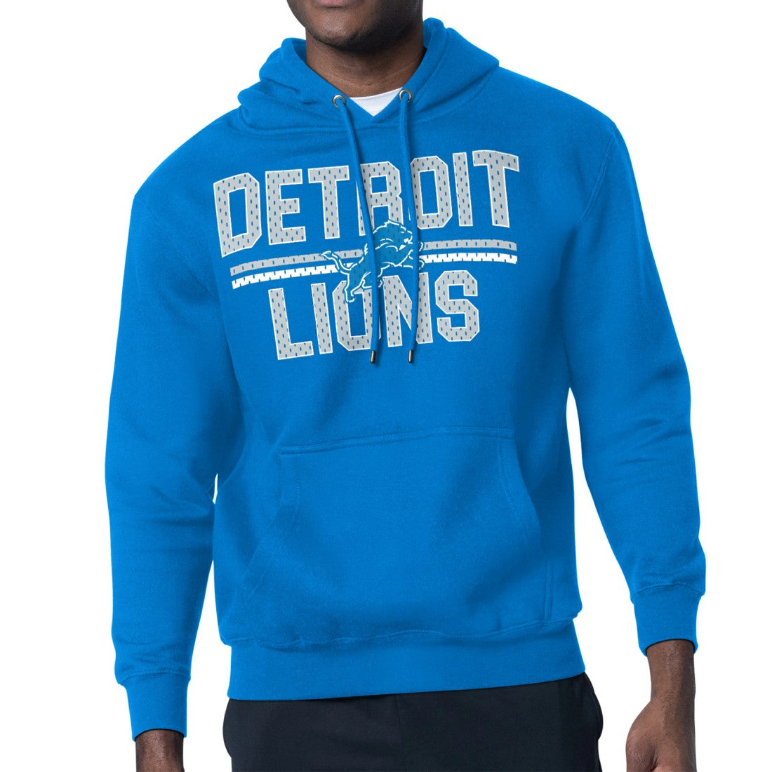 Detroit Lions Starter Mesh Look Retro Team Logo Pullover Hoodie | NFL On sale