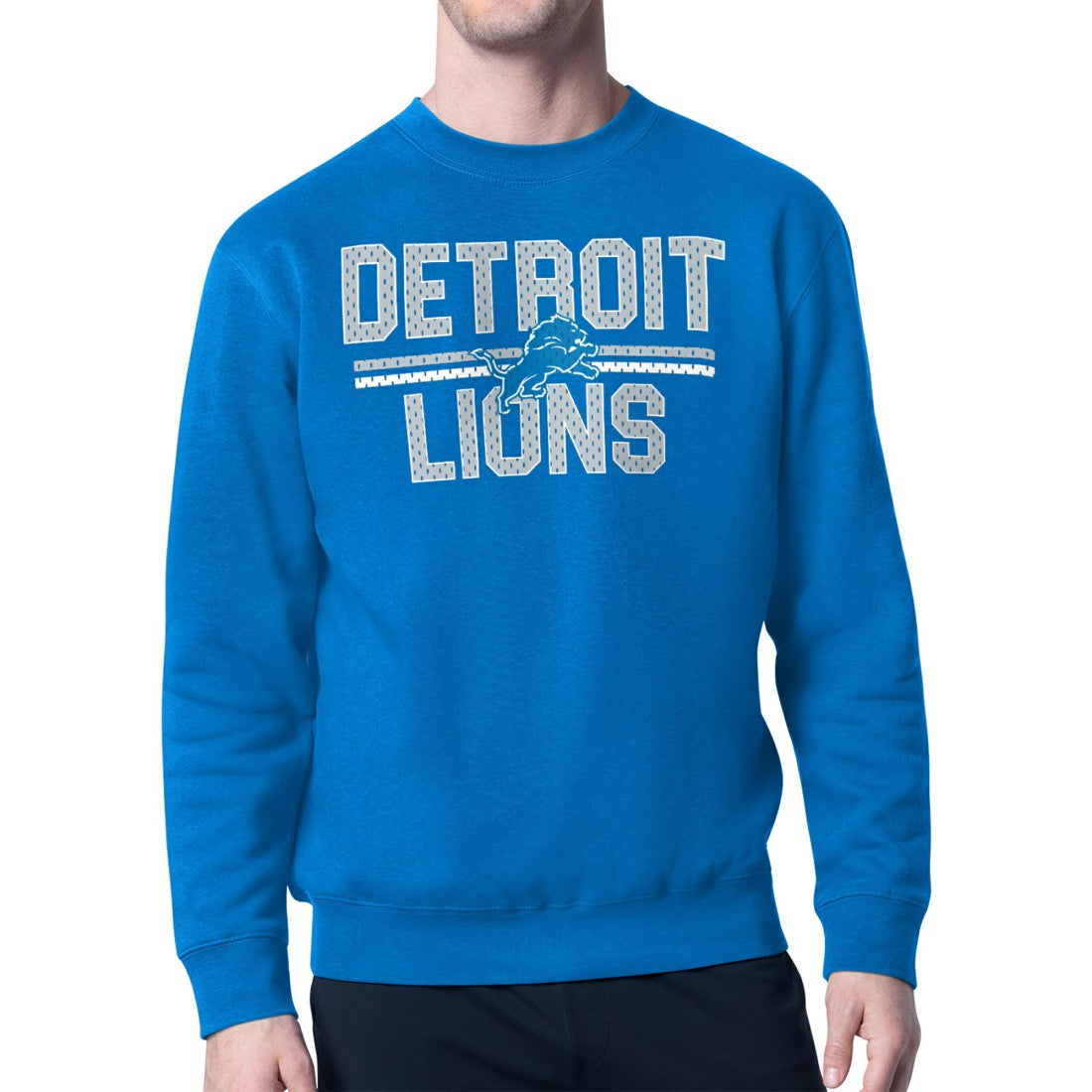 Detroit Lions Starter Mesh Look Retro Team Logo Pullover Sweatshirt  | NFL Online