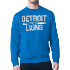 Detroit Lions Starter Mesh Look Retro Team Logo Pullover Sweatshirt  | NFL Online