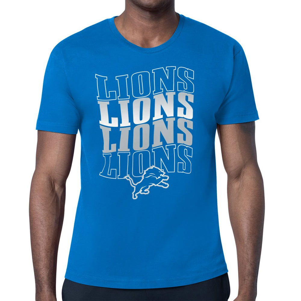 Detroit Lions Starter Four Team Name Retro Logo T-Shirt | NFL On sale
