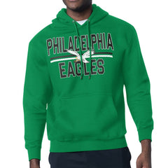 Philadelphia Eagles Starter Team Retro Logo Fleece Tri-Blend Pullover Hoodie | NFL Hot