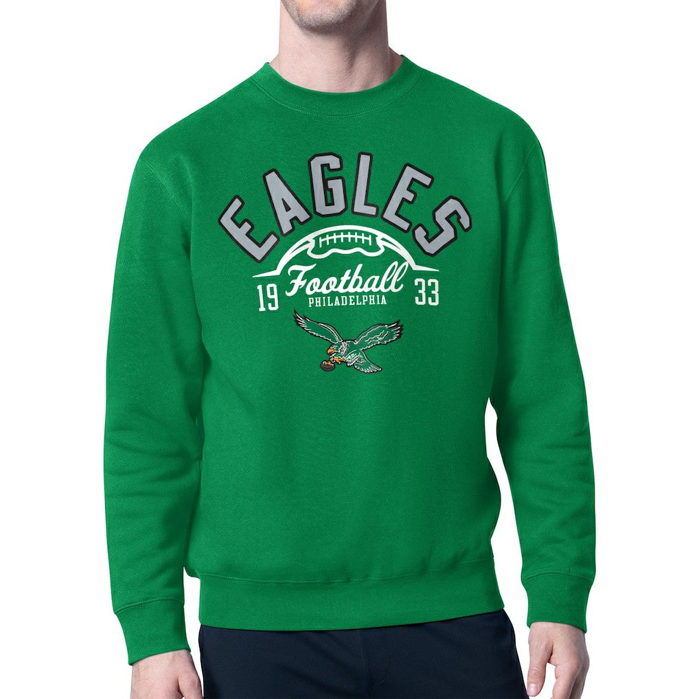 Philadelphia Eagles Starter Team Retro Logo Fleece Tri-Blend Pullover Sweatshirt | NFL Online