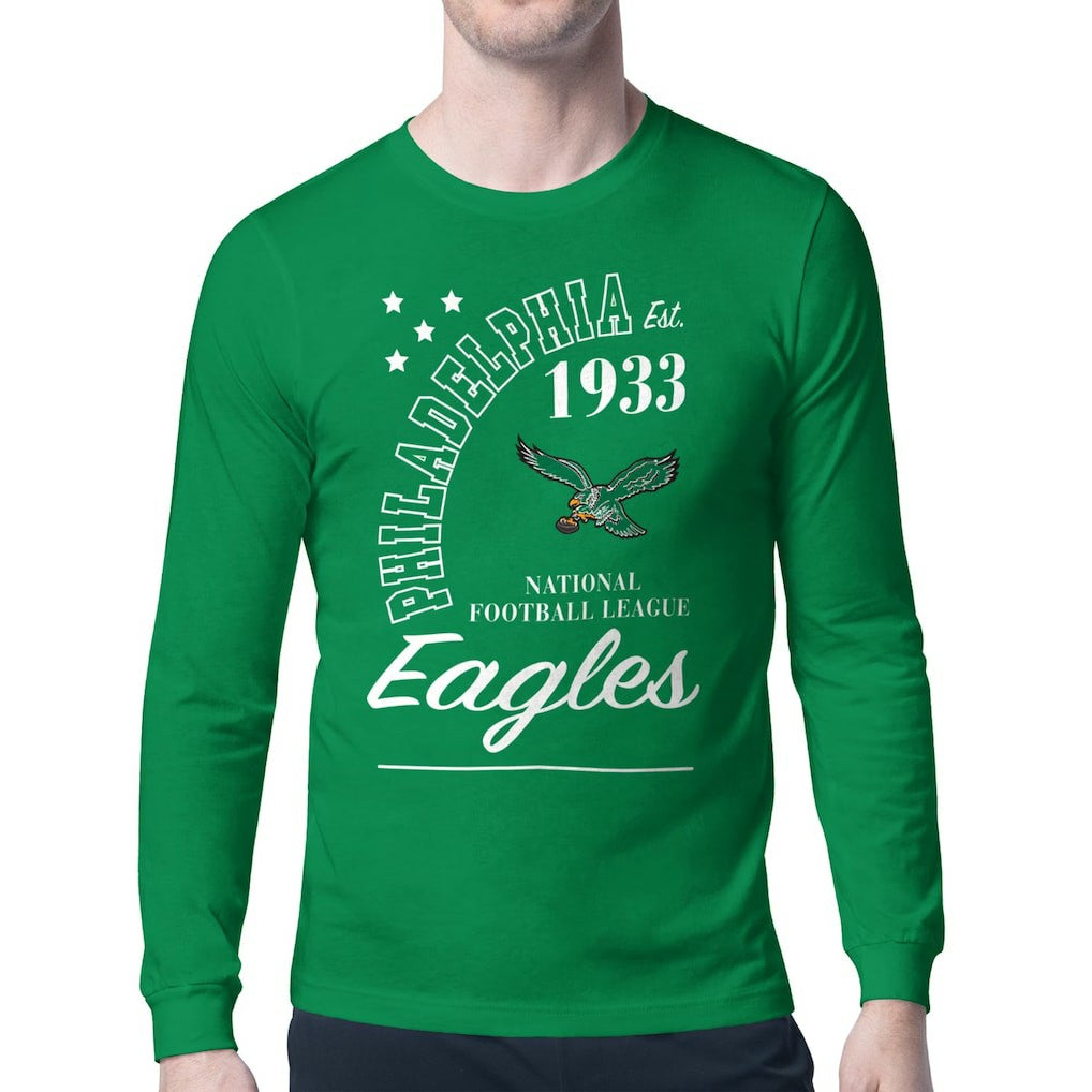 Philadelphia Eagles Starter Retro Team Logo Long Sleeve T-Shirt | NFL Hot