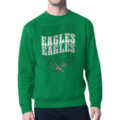 Philadelphia Eagles Starter Team Retro Logo Fleece Tri-Blend Pullover Sweatshirt | NFL US