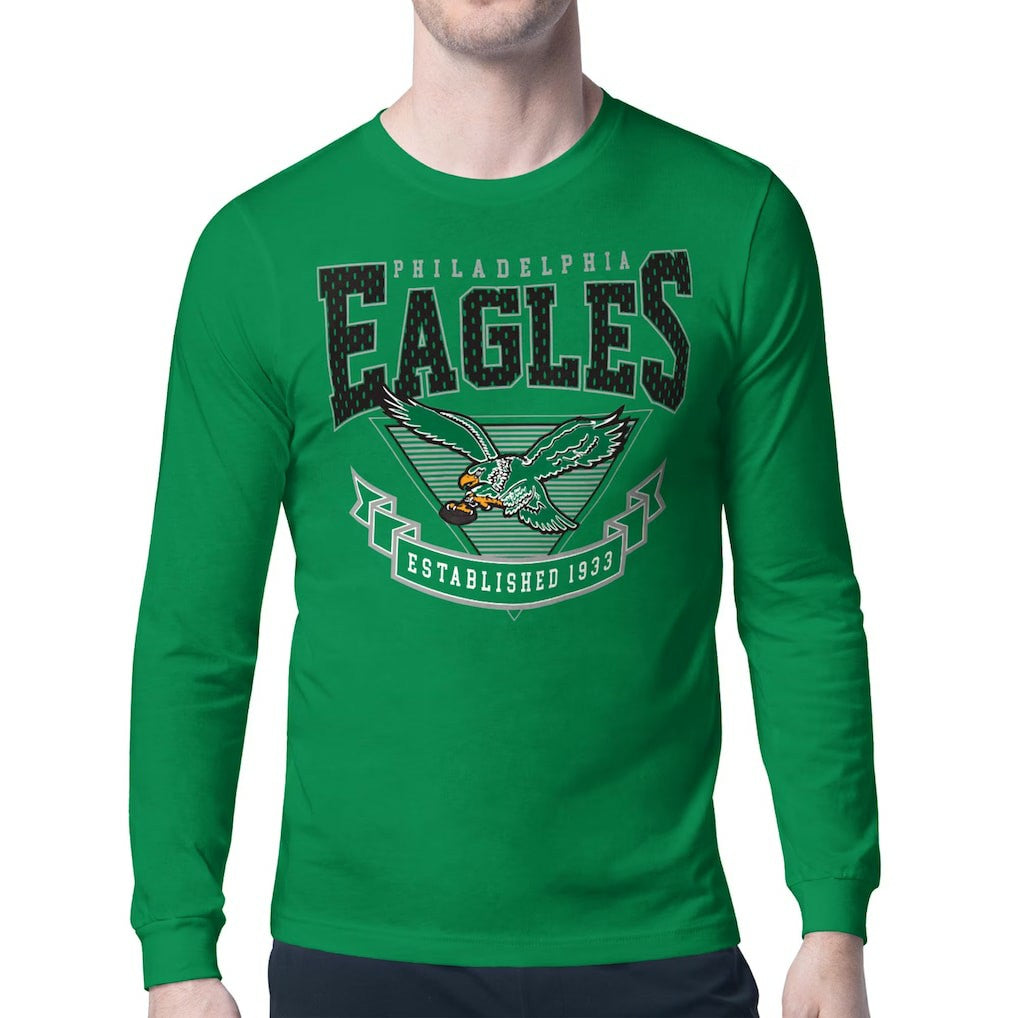 Philadelphia Eagles Starter Retro Team Logo Long Sleeve T-Shirt | NFL Sale