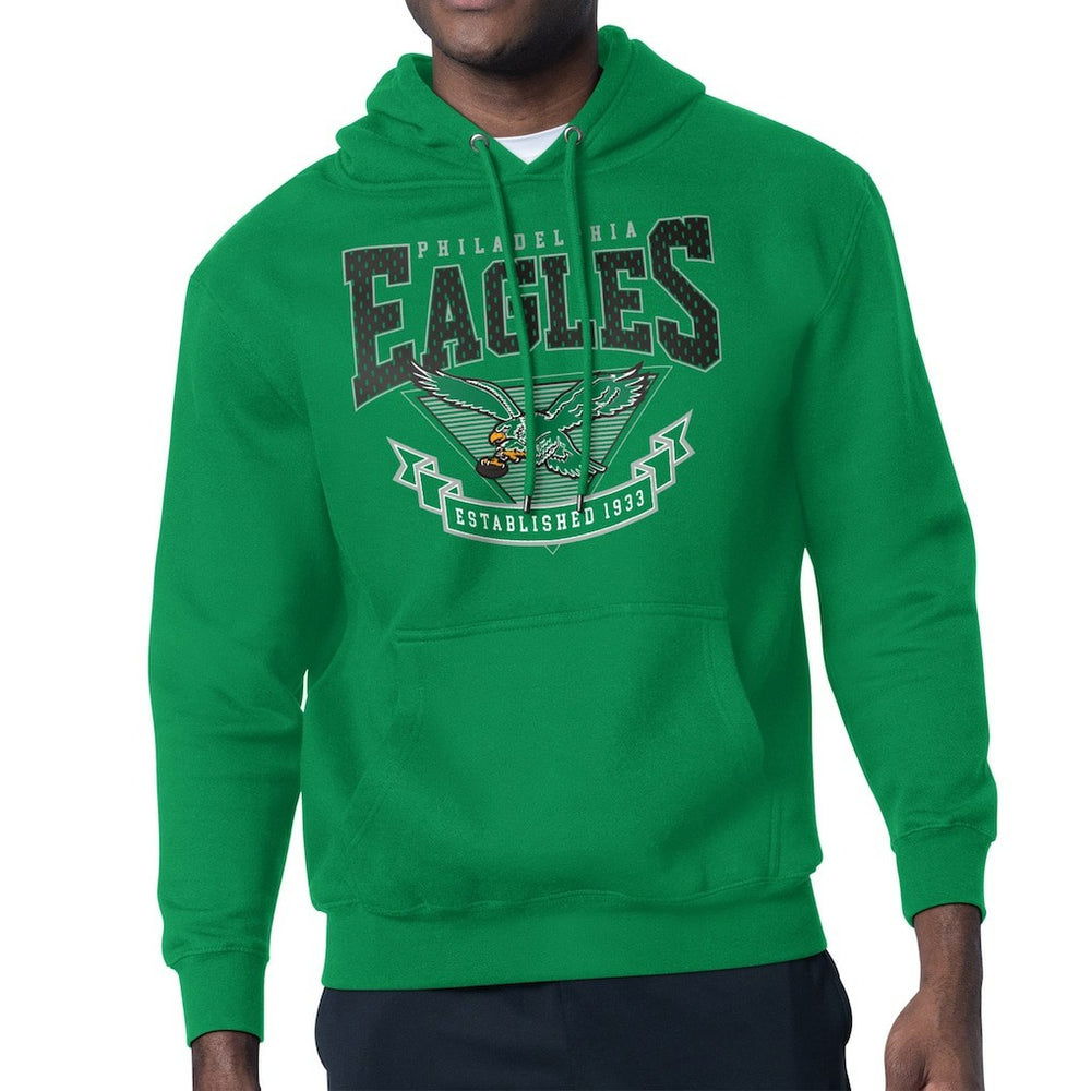 Philadelphia Eagles Starter Team Retro Logo Fleece Tri-Blend Pullover Hoodie | NFL Near me