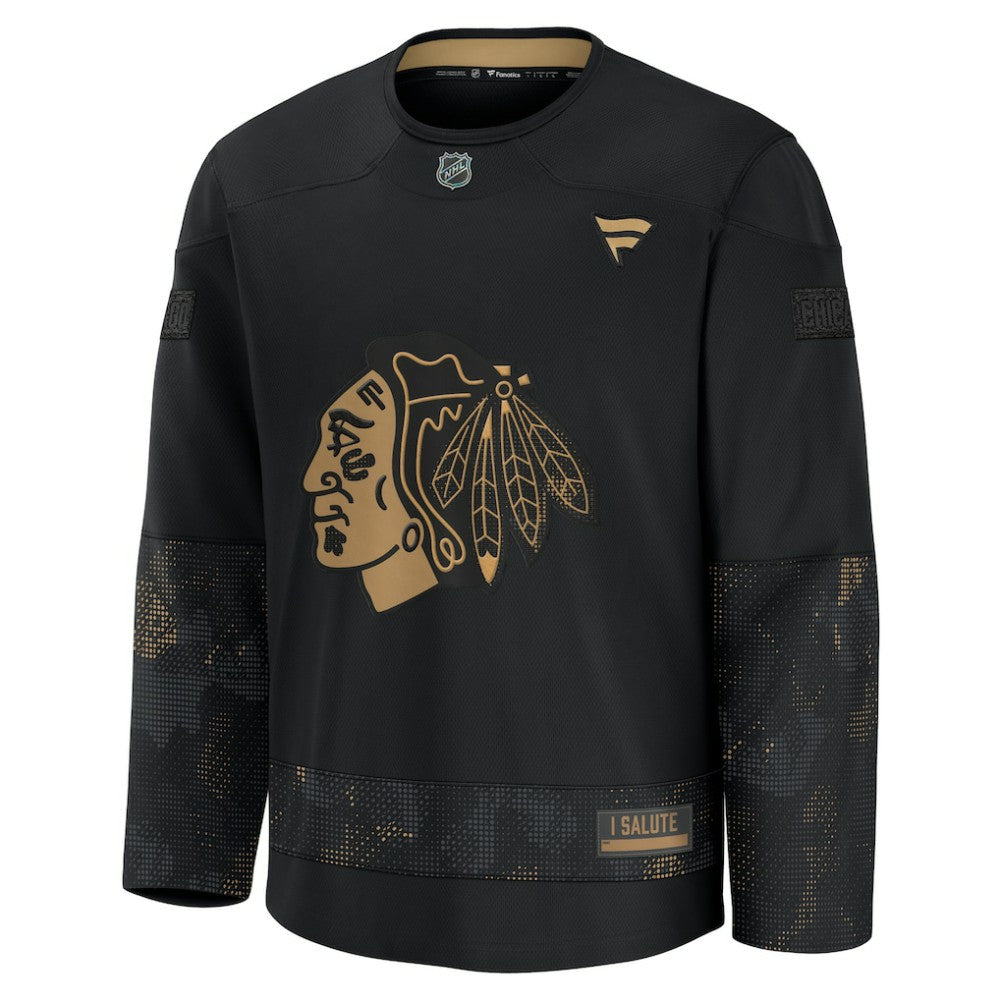 Chicago Blackhawks Fanatics 2024 Military Appreciation Practice Jersey -  NHL Jerseys