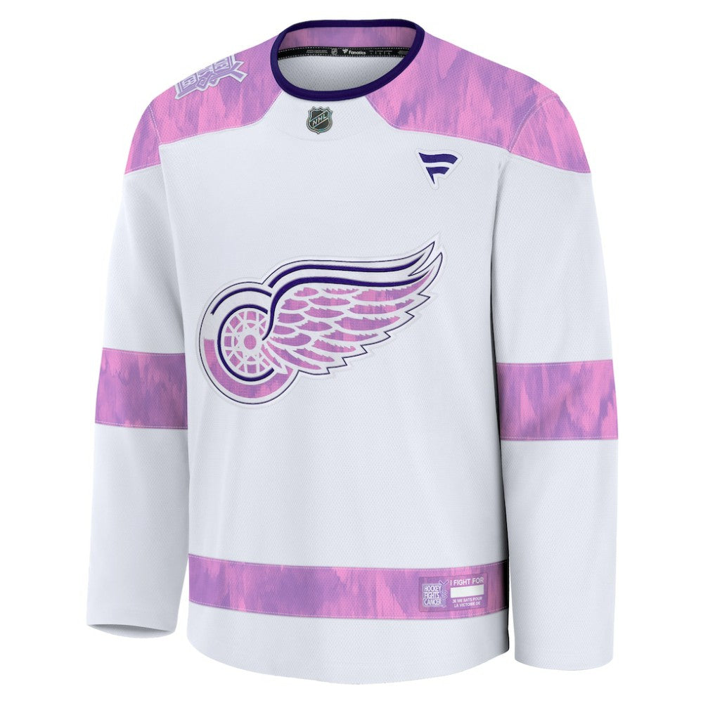 Detroit Red Wings Fanatics 2024 Hockey Fights Cancer Practice Jersey -  NHL Jerseys
