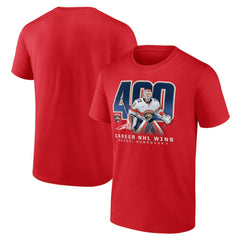 Sergei Bobrovsky Florida Panthers 400 Career Wins T-Shirt -  NHL T-shirts