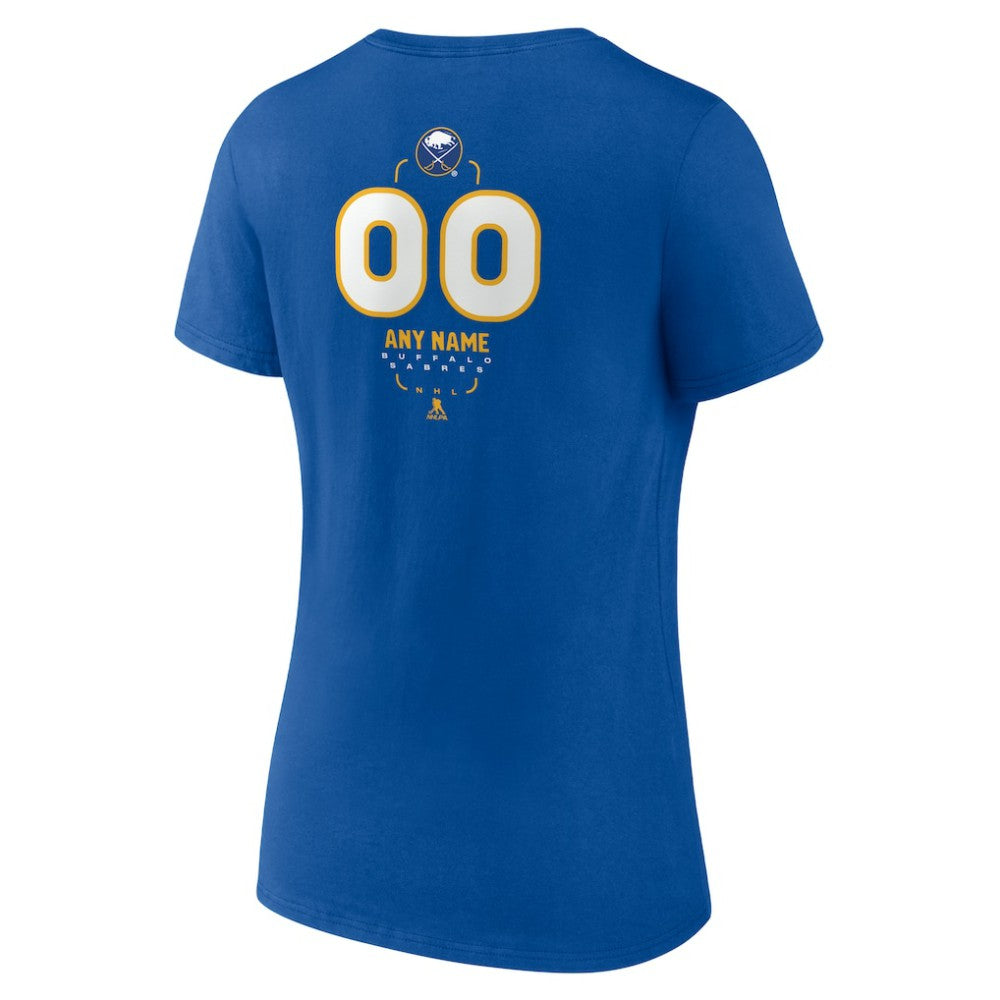 Buffalo Sabres Women's Personalized Name & Number Midfielder V-Neck T-Shirt -  NHL T-shirts