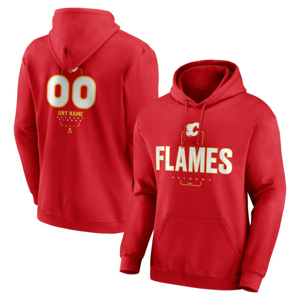 Calgary Flames Personalized Name & Number Midfielder Pullover Hoodie -  NHL Hoodies